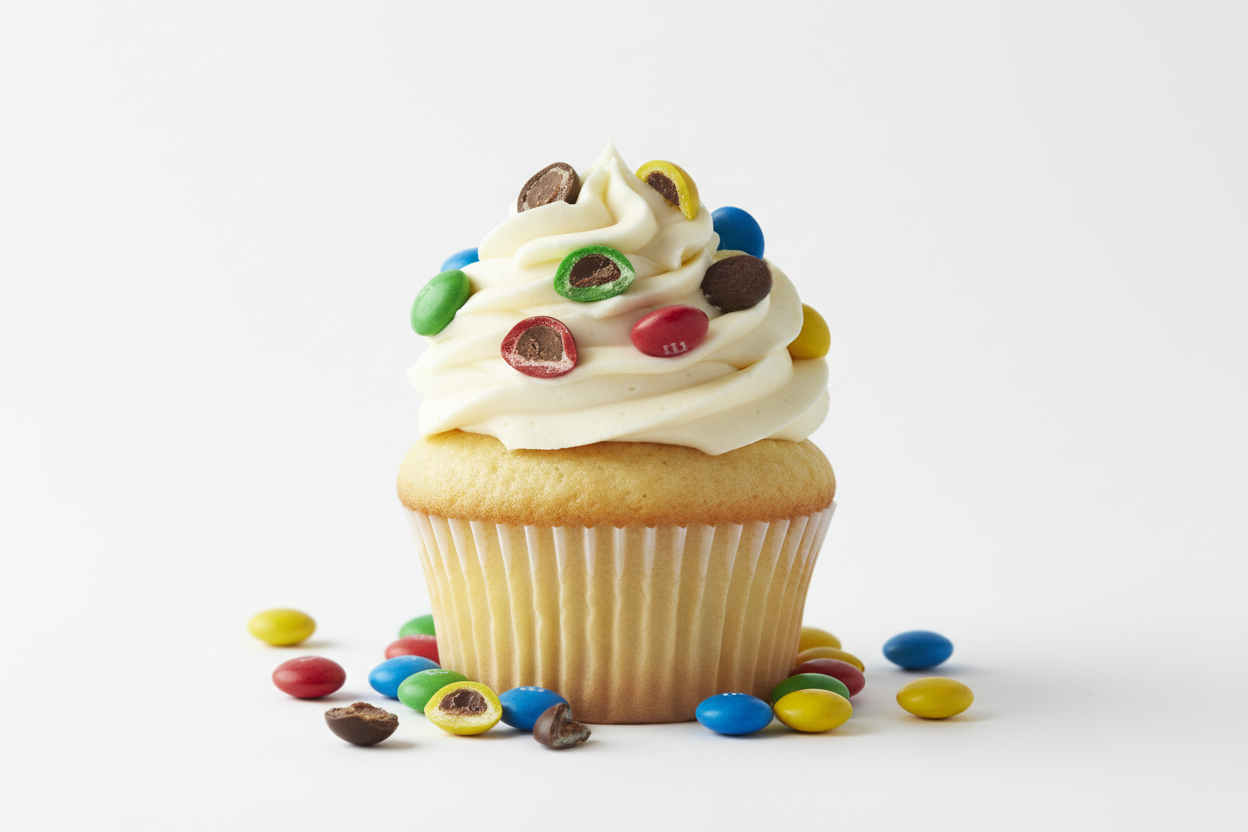 M&M CUPCAKE